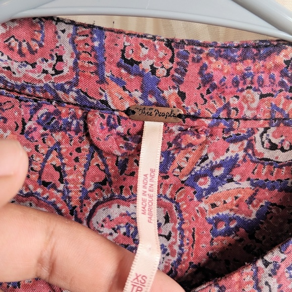 BOHO Free People Printed Balloon-Sleeve Jacket - Picture 6 of 7